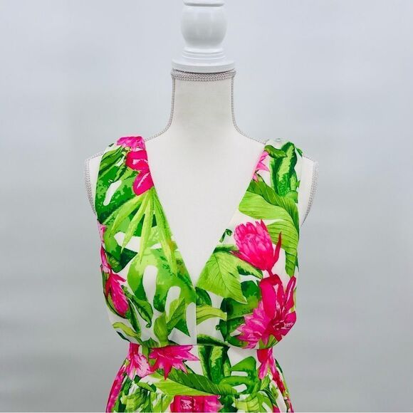 Flying Tomato Dress Maxi Floral Pink Green Size S - Picture 8 of 12